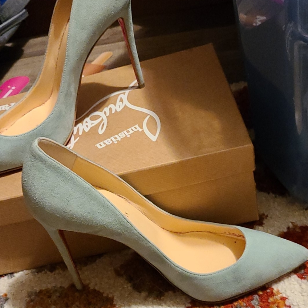 Christian Louboutin Piagalle Follies Suede Pumps